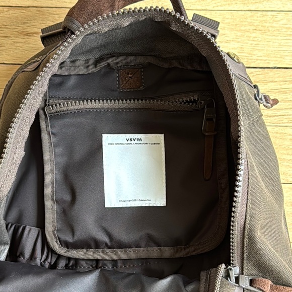 Visvim Brown and Black Backpack with Streamlined Design - Picture 10 of 11